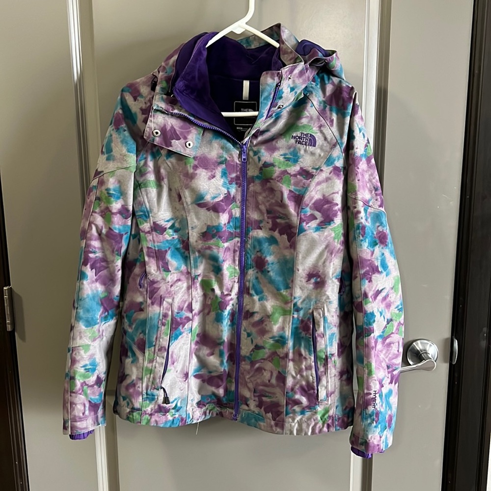 Womens multicolor winter coat.